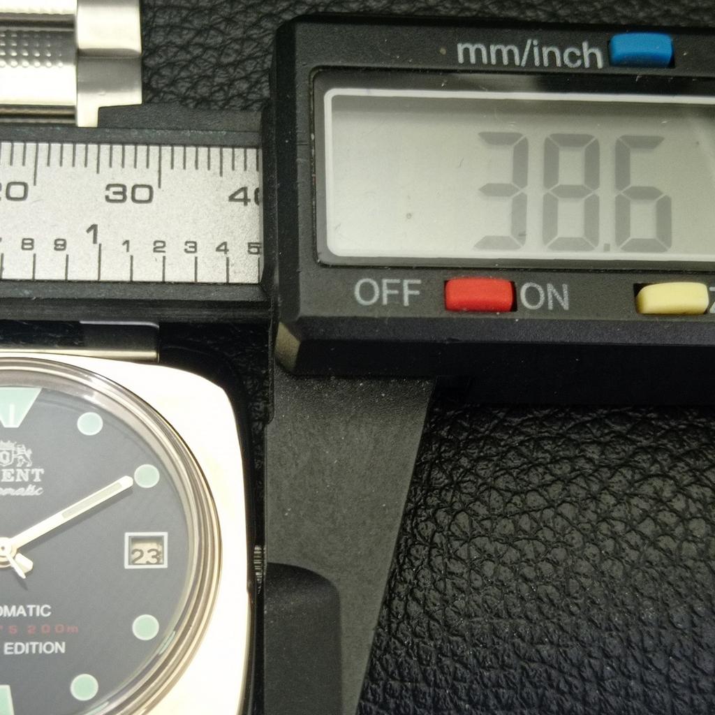 USED ORIENT AUTOMATIC 46941 VINTAGE JAPAN MENS BLUE COLOR DIAL WATCH a702234-5 R123-a702234