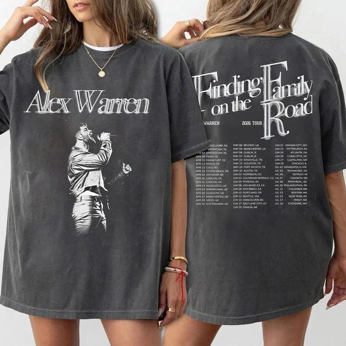 Alex Warren World Tour 2026 Reprint Indie Music T-Shirt S-4XL XL