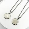 Retro amulet svatého Benedikta z nerezové oceli, přívěsek na náhrdelníku