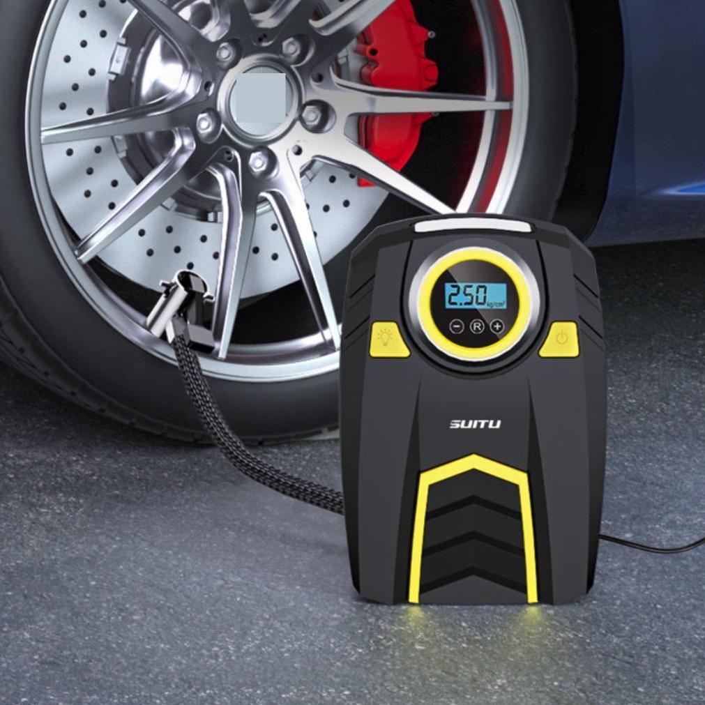 Car Mounted Portable Air Pump Emergency Tire Digital Display Car Mounted Air Pump Intelligent Tire Pressure Measurement Pump