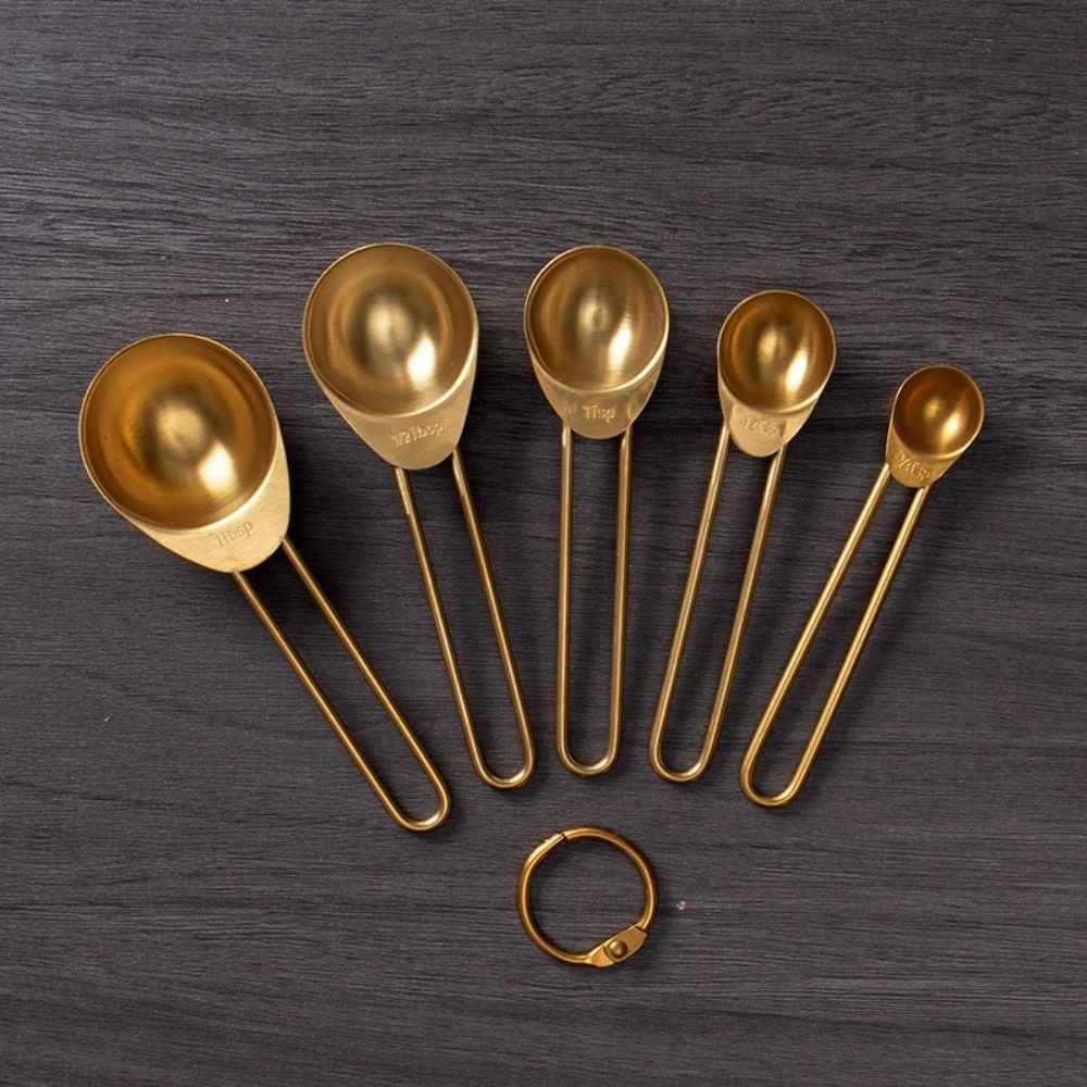 Cooking Baking Measuring Spoon Gold Measuring Cup Set Multi-purpose Measuring Cups Kitchen