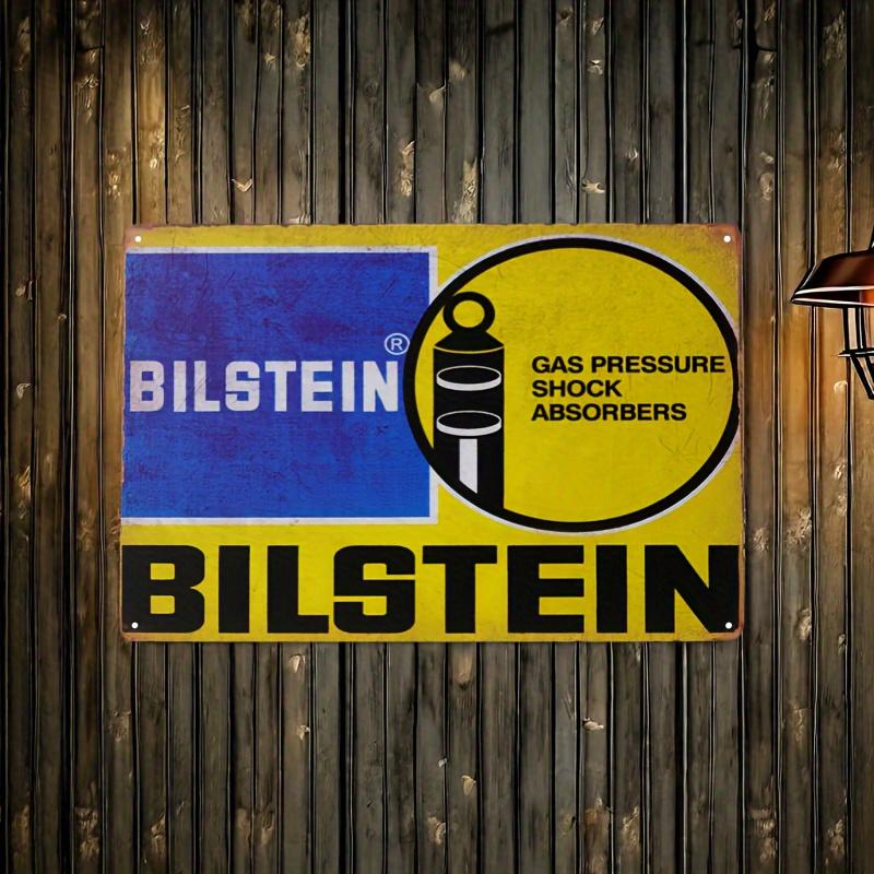 

Vintage Bilstein Pressure Shock Absorber Metal Sign Retro Wall Decor for Man Cave Garage Bar Classic Style Tin Plaque wit 20x30cm（7.8x11.8inch）