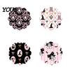 Coffee Table Protection Halloween Wooden Coasters, Decorative Drink Heat Resistant Mats Home Holiday Decorations for Mugs, Waterproof