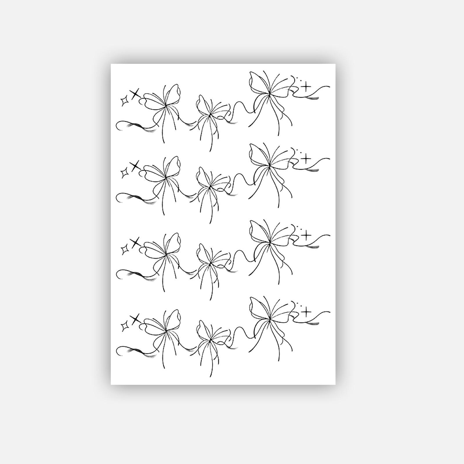 Wind advanced sense dark personality domineering python tattoo sticker 7*10