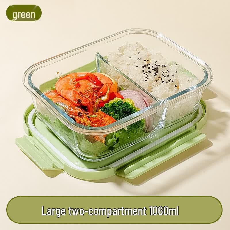 Ru Han Glass Microwaveable Lunch Box (Set of 2)