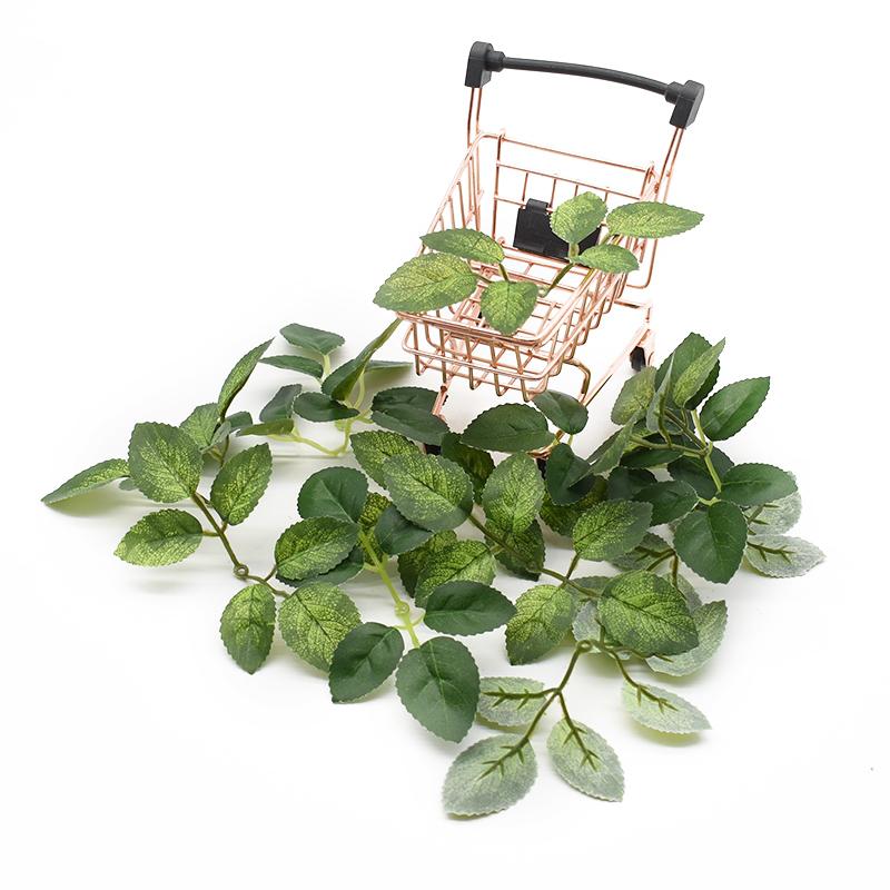 20/50PCS Artificial Plants Wedding Decorative Flowers Wreaths Fake Roses Silk Leaves Arrangement Accessories Home Decor DIY Gift