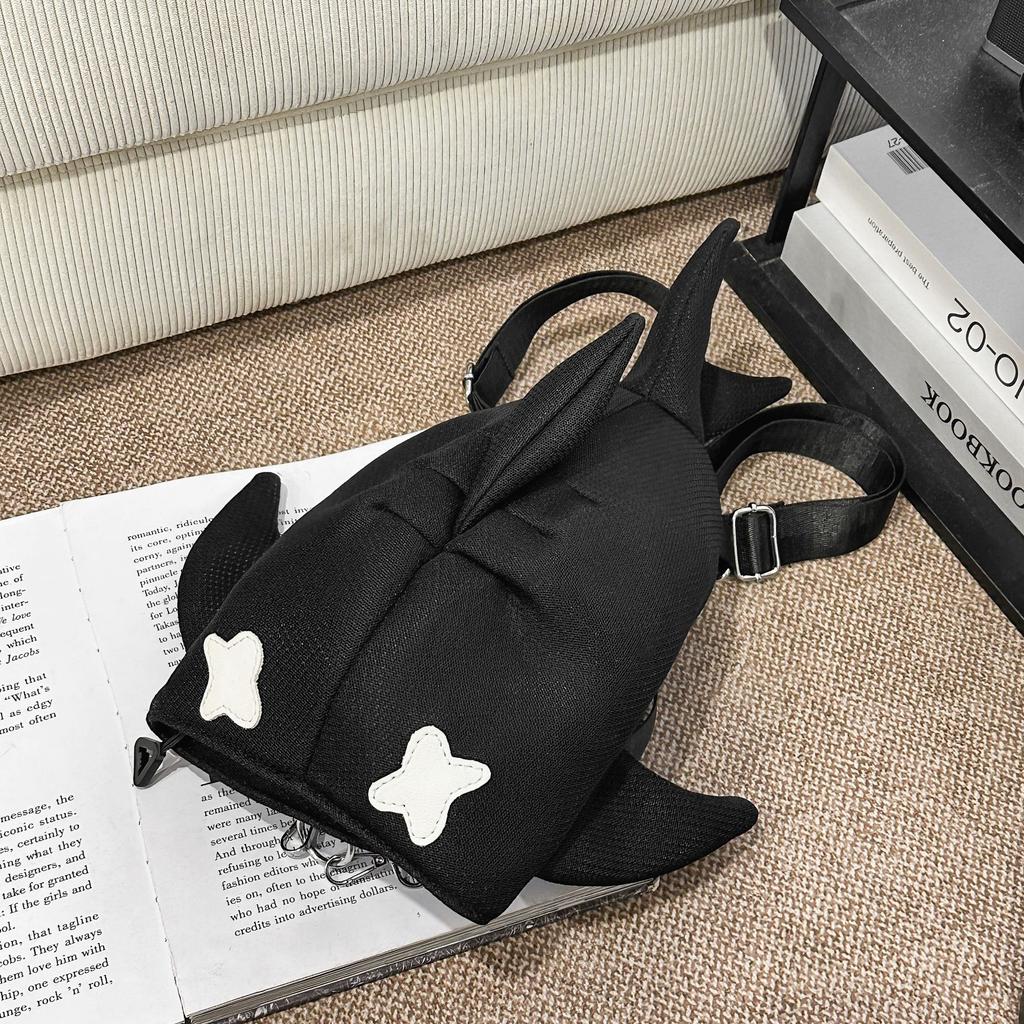 Schoolbag creative cartoon small backpack Korean version tide ins shark backpack boys and girls personality student schoolbag funny bag