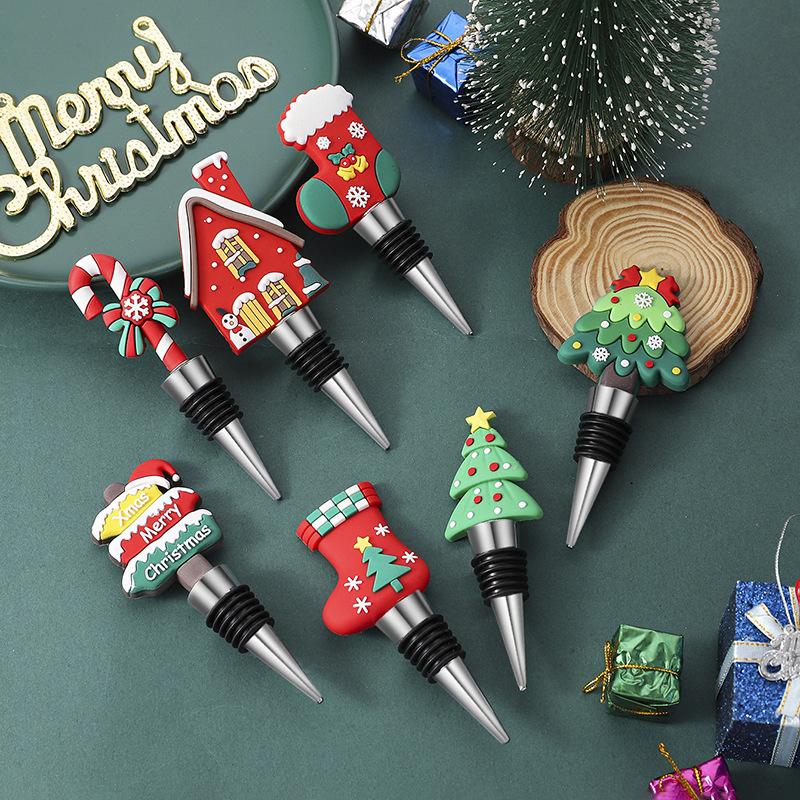 Christmas Gifts, Party Gatherings, Return Gifts, Christmas Tree Sealed and Fresh-keeping Wine Stoppers