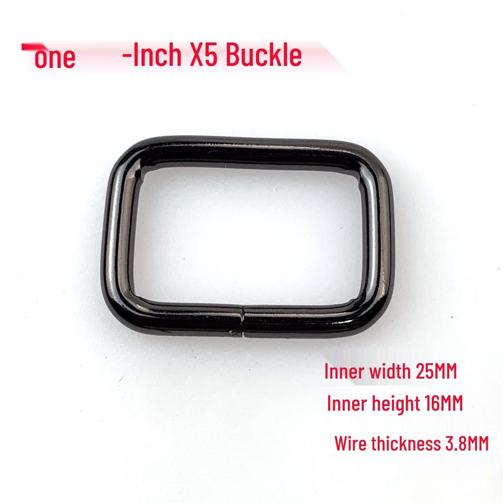 3.8MM Thick Iron Square Ring Buckle for Luggage and Webbing Adjustment