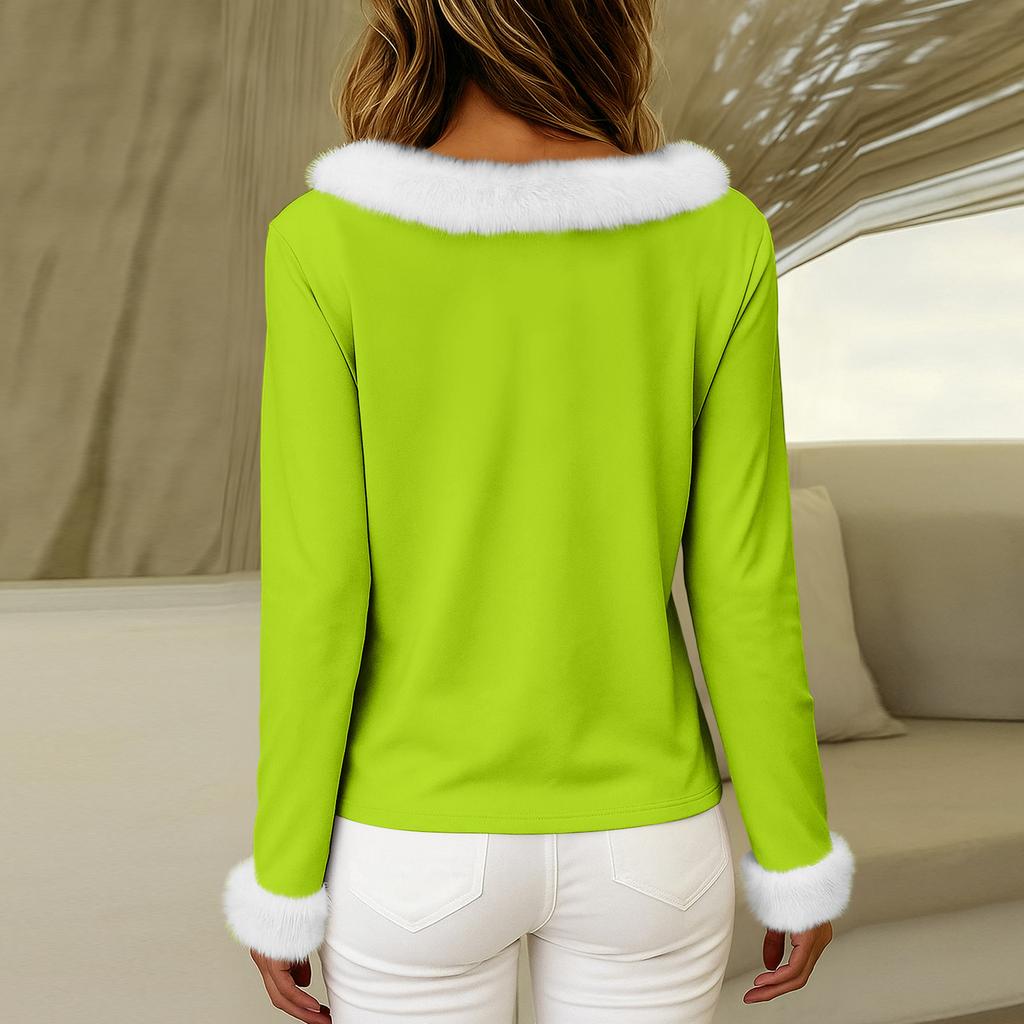 Long Sleeve Shirts For Women Cute Tops Christmas Prints Tees Blouses Casual Plus Size Basic Tops Pullover