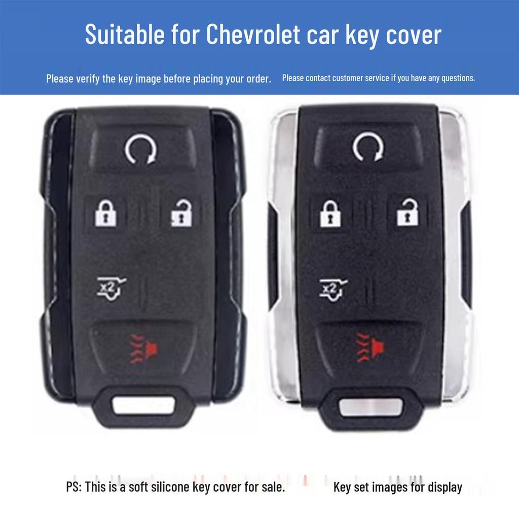 Silikonhülle für Chevy/GMC 4+1 Tasten Smart Key