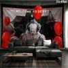 Pennywise Wall tapestry, aesthetic printed fabric blanket, suitable for bedroom, living room, and home decor.