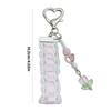 Sweet Lace and Bead Phone Chain Stylish Ballet Lace Ribbon Beaded Phone Hangings with Cute Butterfly Pendant