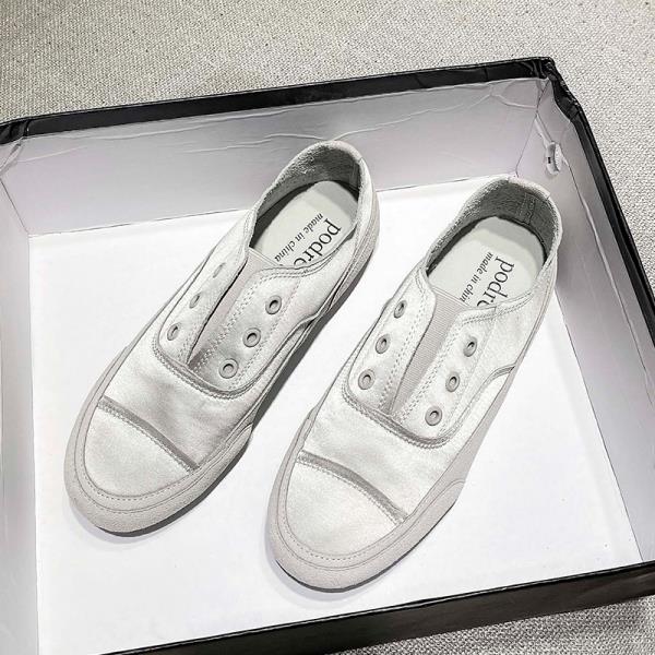 

Модные слипоны для женщин Женская обувь Лента Повседневные кроссовки Слипоны Новые Маленькие Платье Удобные Летние Досуг Плоские Слипоны 35