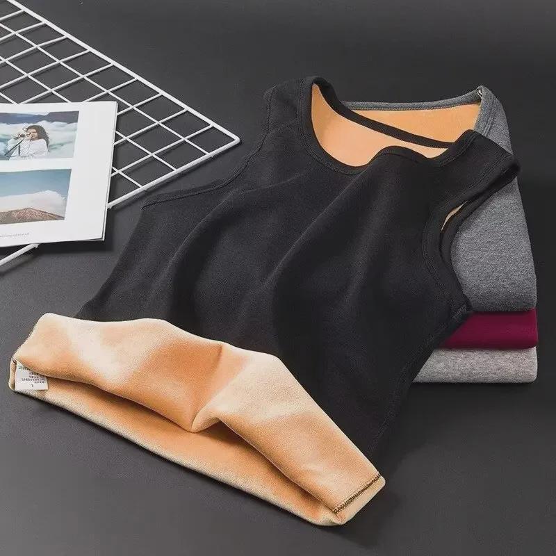 

Мужской зимний жилет из золотистого бархата: Теплый, плотный, круглый вырез, облегающий крой, однотонный 5XL чёрный