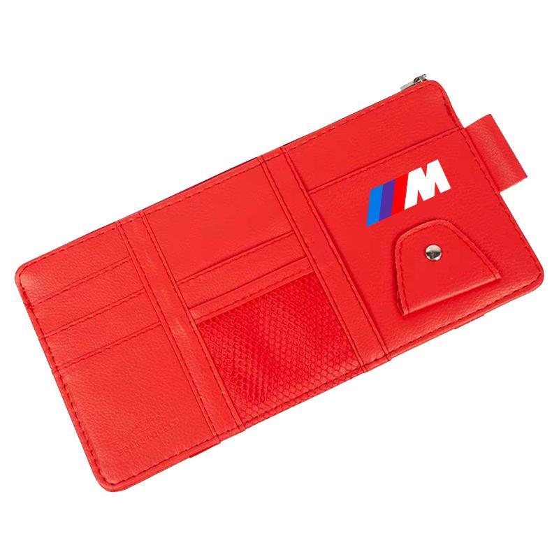 Car Sun Visor Point Type Multi-function Storage Bag Car Accessories For BMW M E34 E36 E60 E90 E46 E39 E70 F10 F20 F30 X5 X6 X1 M3 M5 M6 E71 F01 F02