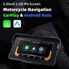5.0 Inch Motorcycle Navigation Screen Wireless CarPlay Moto Android Auto GPS Motorcycle Navigation Display Screen Digital Motorcycle Dashboard