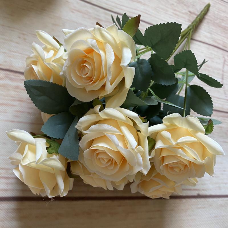 Bouquet Artificial Rose For Photography Prop And Home Wedding Gift Decoration
