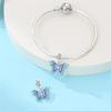 Charms Copper Blue Gradient Butterfly Pendants Charms Fit Original Charms Bracelets Beads Diy Jewerlry Accessories