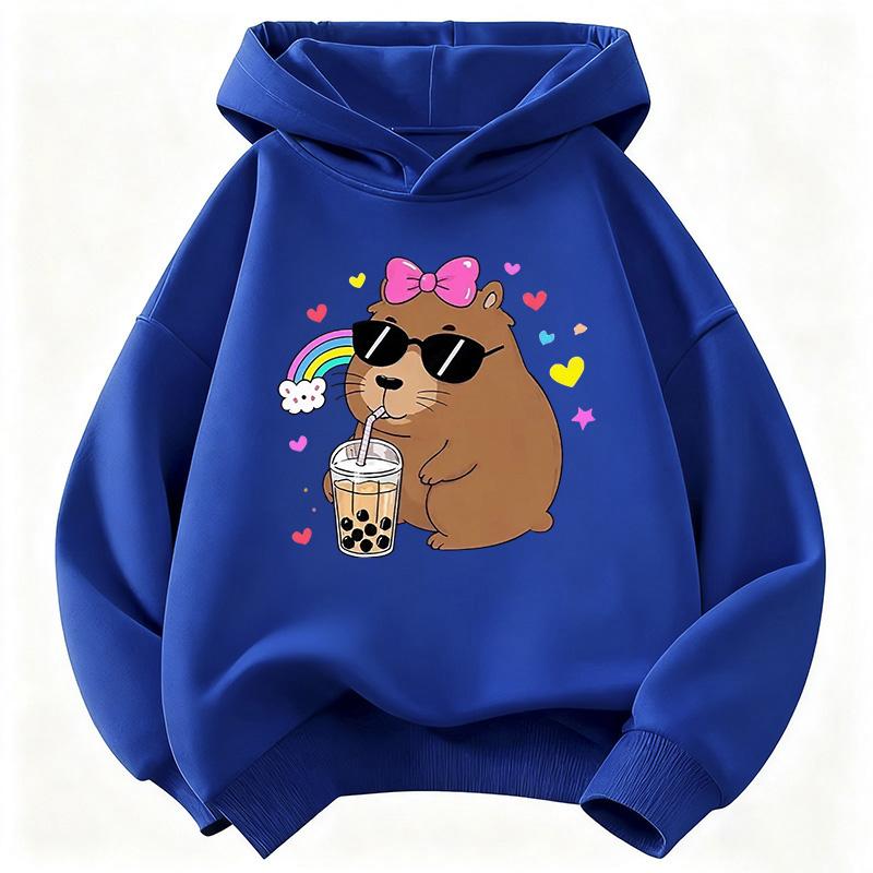 Boys Girls Autumn Winter Casual Hoodies Stylish Hoodie Cartoon Printed Hooded Kids Children's Sweatshirt Cute Hoody
