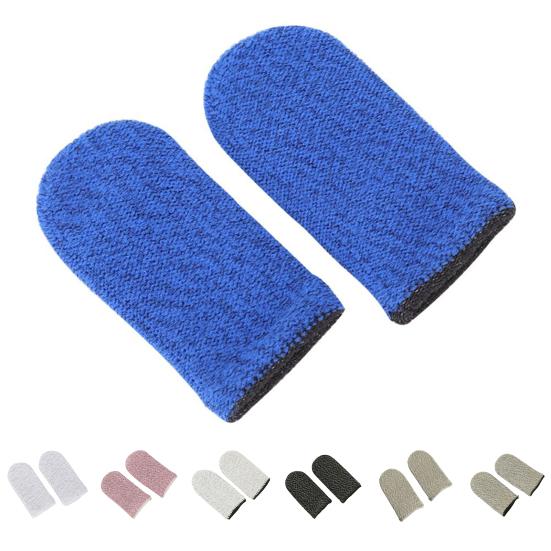 2Pcs Anti-scratch Sensitive Touch Screen Gaming Finger Covers Thumb Sleeves