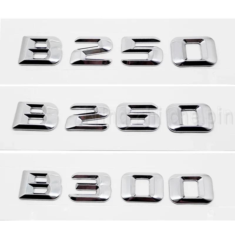3D Car Tail Box Number Stickers for Mercedes Benz B Class B35 B45 B63 B180 B200 B220 B250 B260 B300 Rear Trunk Emblems Bagde