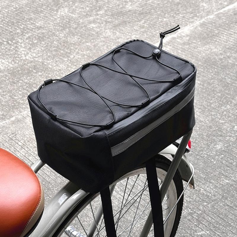 Waterproof Bike Rear Seat Bag Cycling Rear Seat Tail Storage Pouch Large Capacity Bicycles Trunk Bag Bike Panniers Bag