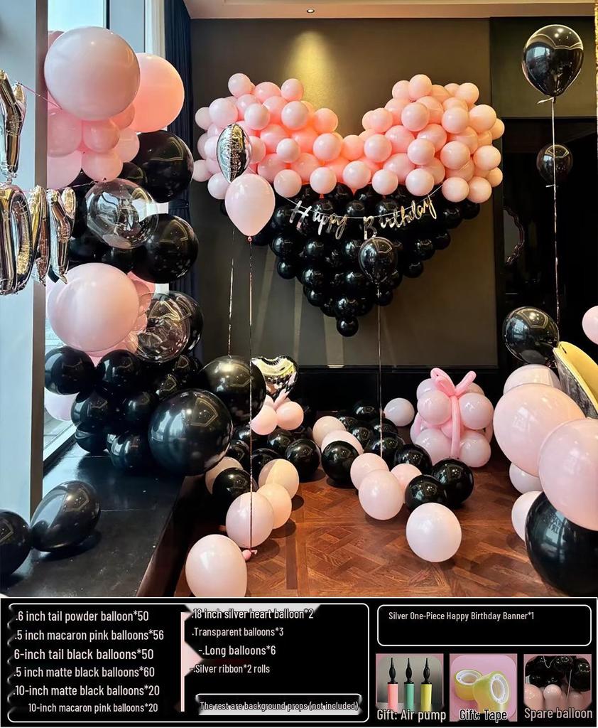18th Birthday Party Decoration Set: Balloon Background Wall for Boys or Girls