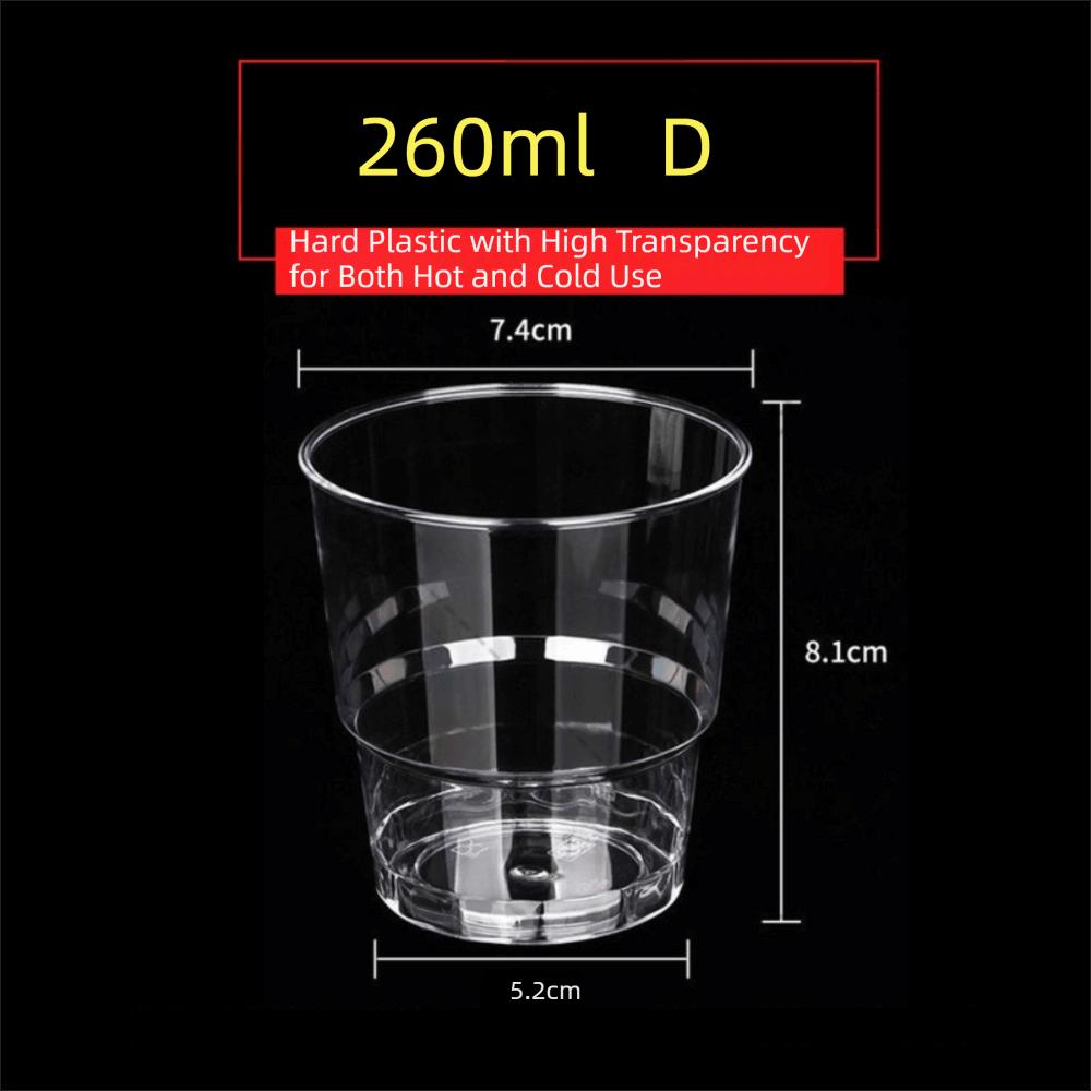 50pcs Plastic Disposable Dessert Cups Mini Size Reusable Muffin Cup  Decorating Tools