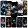 Black Mountain Peak Phone Case for Samsung Galaxy A56 A36 A26 A16 A34 A24 A42 A22 A20 A12 A40 A30 A10 5G Soft TPU Cover Shell