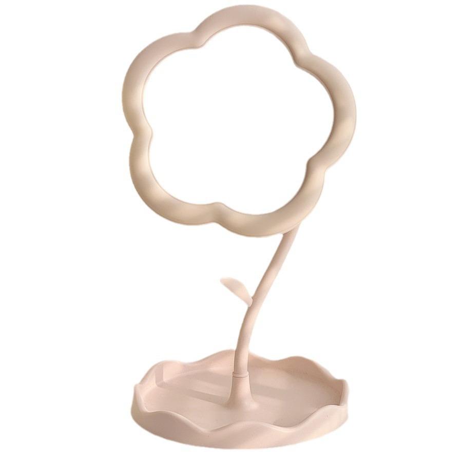 Sunflower Makeup Mirror Portable Cream Dressing Table Hanging Jewelry Mirror Desktop Student Makeup Touch Up Rotatable Mirror