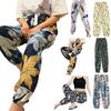 Pantaloni estivi da donna Pantaloni larghi con coulisse in vita elastica Pantaloni da spiaggia con stampa floreale Pantaloni casual da viaggio per il tempo libero