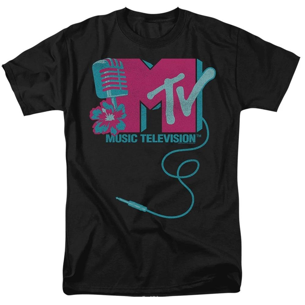 MTV MICROPHONE LOGO Cartoon Licensed Adult Men s Graphic Tee Shirt SM-5XL 2XL