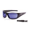 OCEAN BERMUDA Floating Wraparound UV Coated Recycled Shiny Black Blue REVO Sunglasses, Shape, Protection, Impact-Resistant Lenses, Materials,