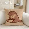 Cute Otter Moonlight Cushion Cover Pillowcase Set Pcs X X Breathable Washable Sofa Cushion Cover