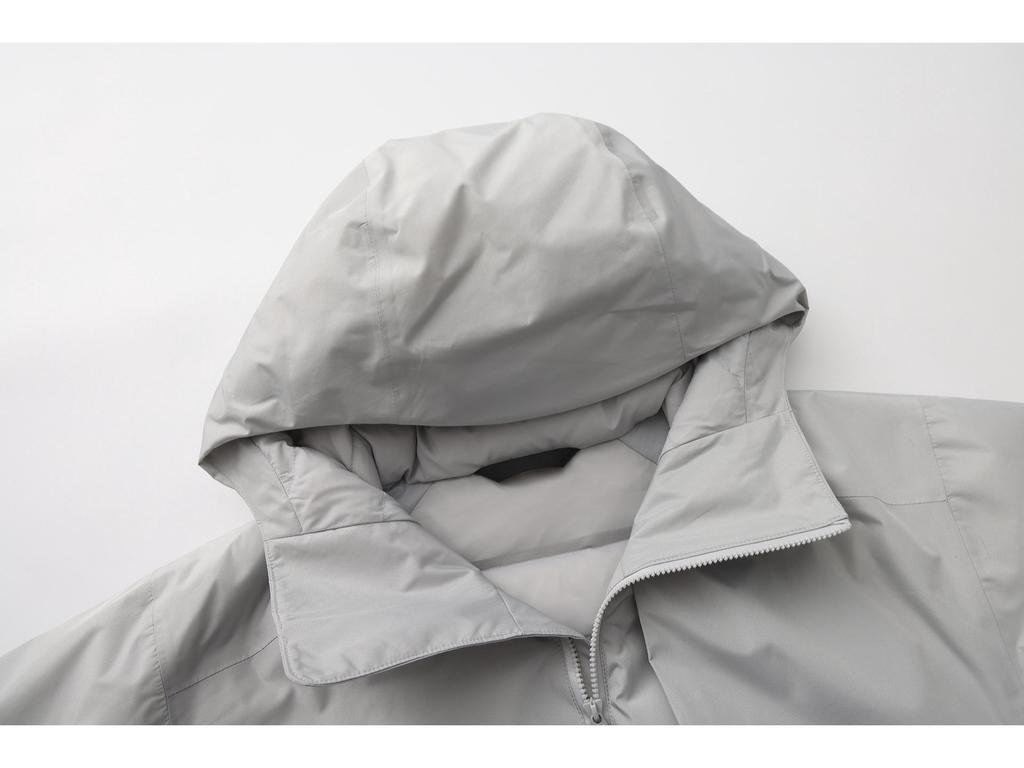 Bird's House Solano Windproof & Waterproof Hooded Down Jacket, Fully Sealed Three-Layer Design, Unisex Outdoor Wear.