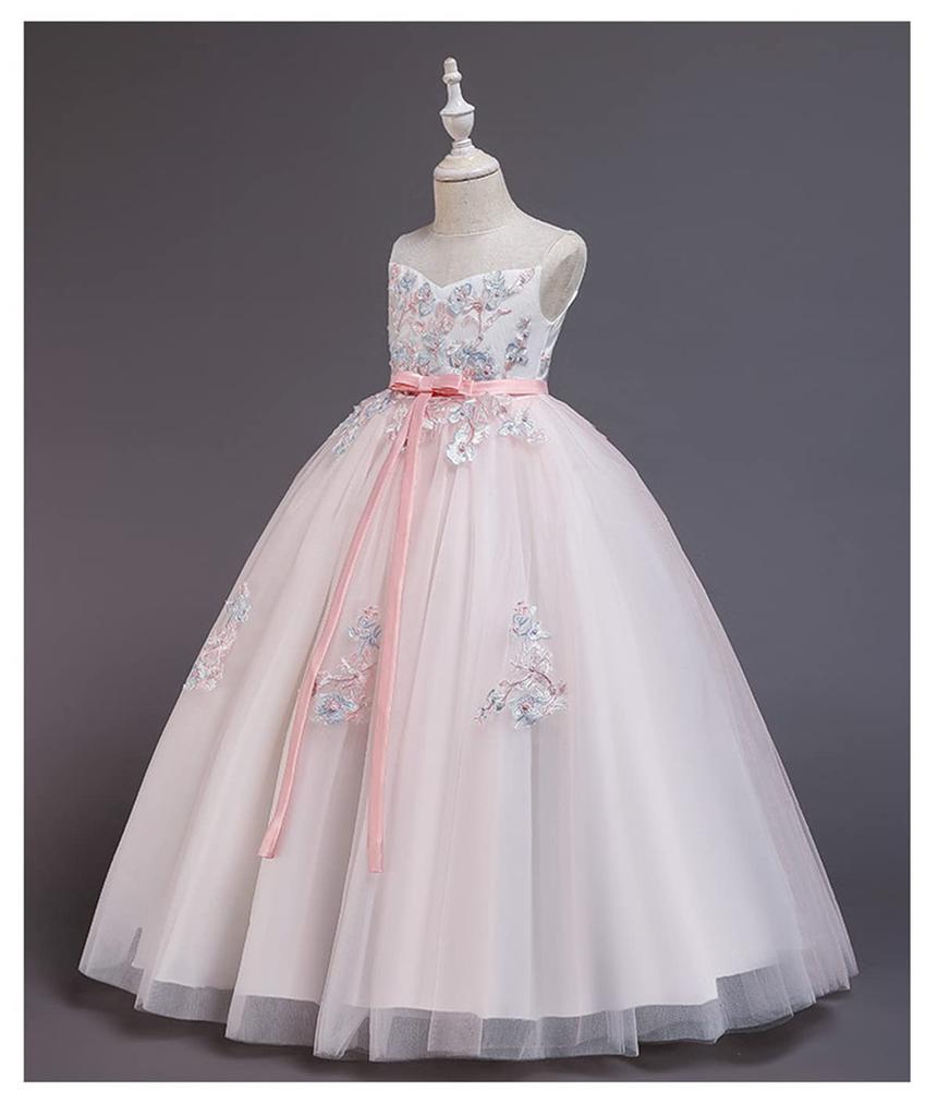 Karwavyi Piano Long Perfect for and Other Occasions Children's Dress, Recital, Girls' Dress, Embroidered, Weddings, Concerts, Events, Birthdays,