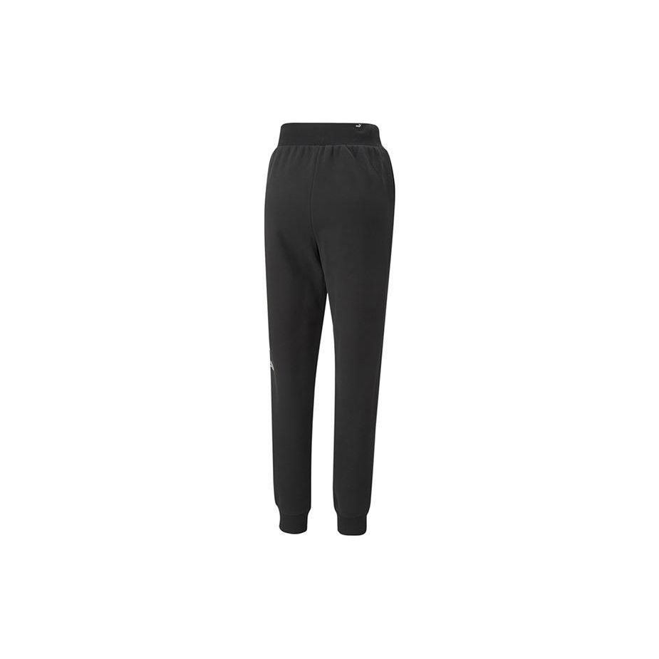 Puma Elastic Waist Casual Knit Straight Fit Sports Long Pants Women bottoms Black 674336-01