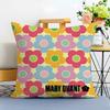 Fashion MMaryQQuant Cushion Cover Washable Linen Pillowcase Soft  for Sofa Bed Cozy Home Room Decor