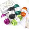 100M/Rolle Metallisches T-Shirt-Garn Stoff Garn zum Stricken für Hand-DIY-Tasche Decke Kissen Häkelprojekte