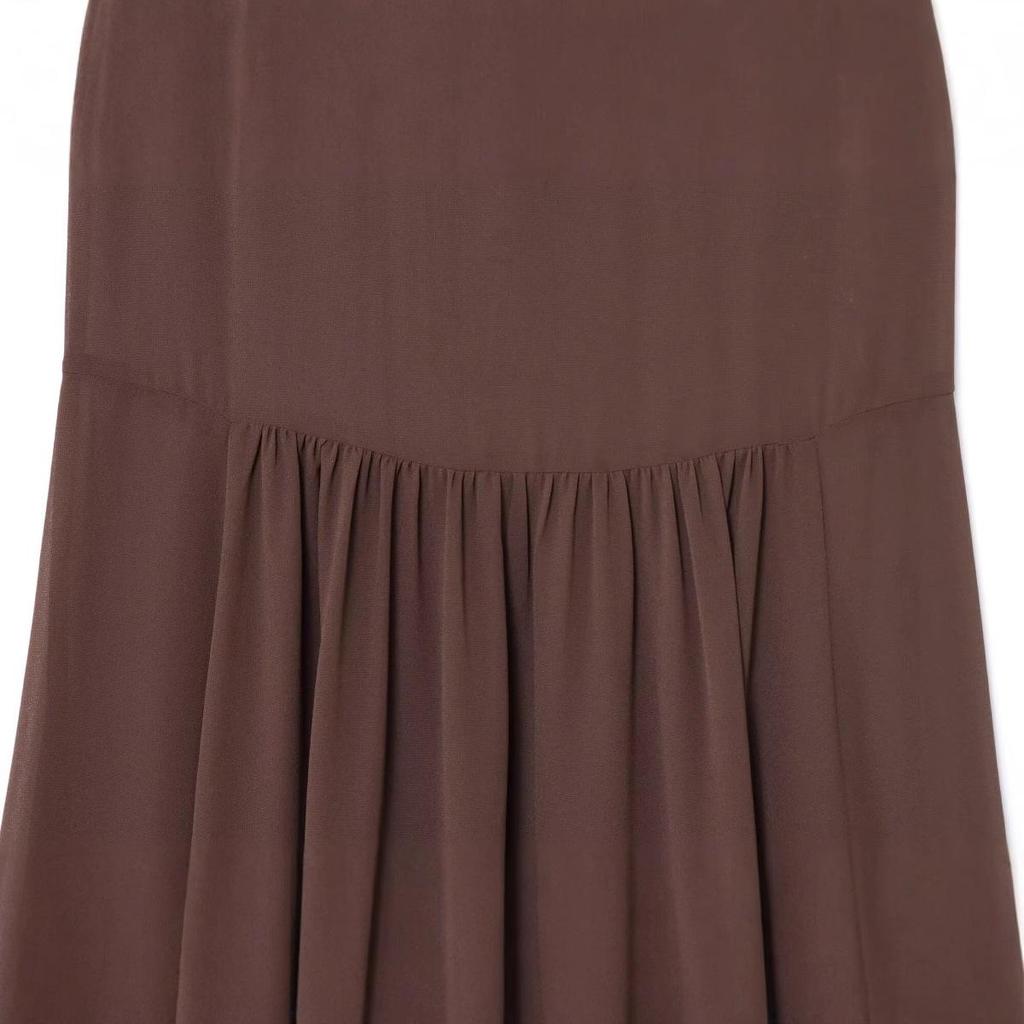 2025 European & American Style Sleeveless Backless Chiffon Long Dress - French-Inspired Spring Fashion