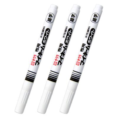 Sakura Crepas Name Pen My Name White Fine Point 3 Pieces Water-Based YKM-S#50(3)