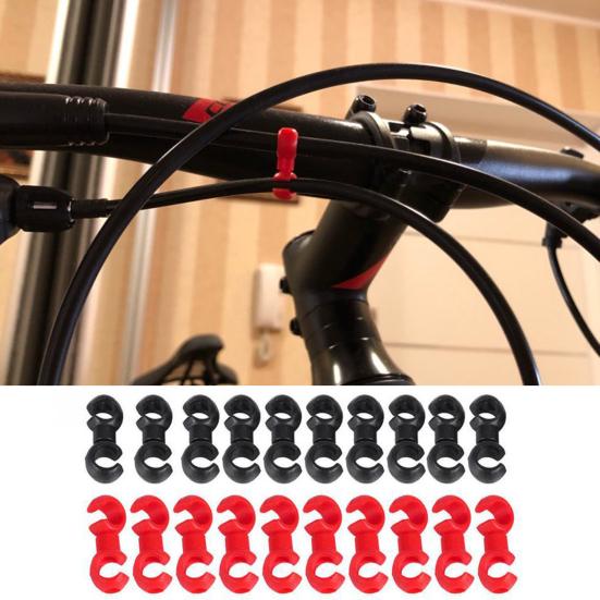 

10 шт. легкие линейные пряжки, быстрая установка, прочные велосипедные пряжки для труб