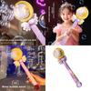 Childrens Moon Bubble Machine With Lightup Magic Wand For Girls Night Market Toy Play