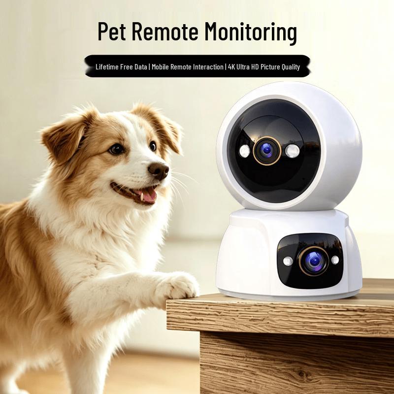 4G Dual-Lens Indoor Security Camera with Lifetime Free Data (CN Version)