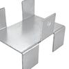 4/8Pcs Carbon Steel Heavy Duty Fixing Clip Fence Panel Bracket Gravel Board Windproof