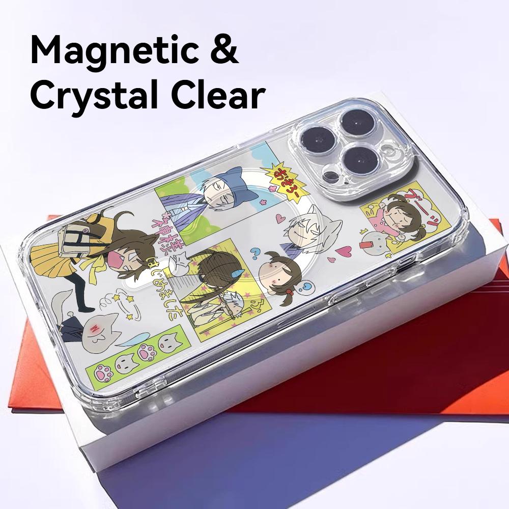 Anime K-Kamisama Kiss Phone Case For iPhone 17 16 15 14 13 12 Pro Max Plus With Magnetic Crystal Clear Case Wireless Charge