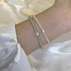 Handcrafted And Glass Pearl Bracelet For Women With Chic Design Geometric