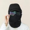 Winter Ski Mask with Glasses Neck Warmer Windproof Full Face Covers Cycling Mask Trapper Hat Unisex Sport Ski Headwear