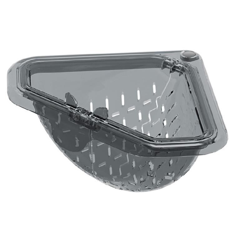 

Magnetic Sink Basket Triangle Shape ractical PET Sink Strainer Basket For Efficient Drying And Space Saving In Kitchens